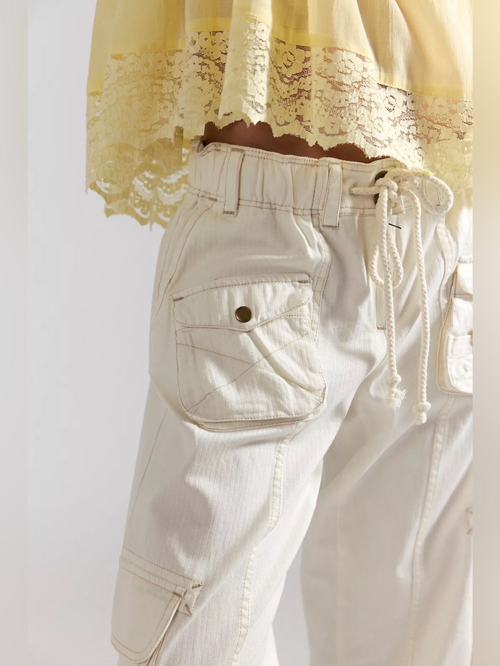 Free people Tahiti pull on cargo pants
